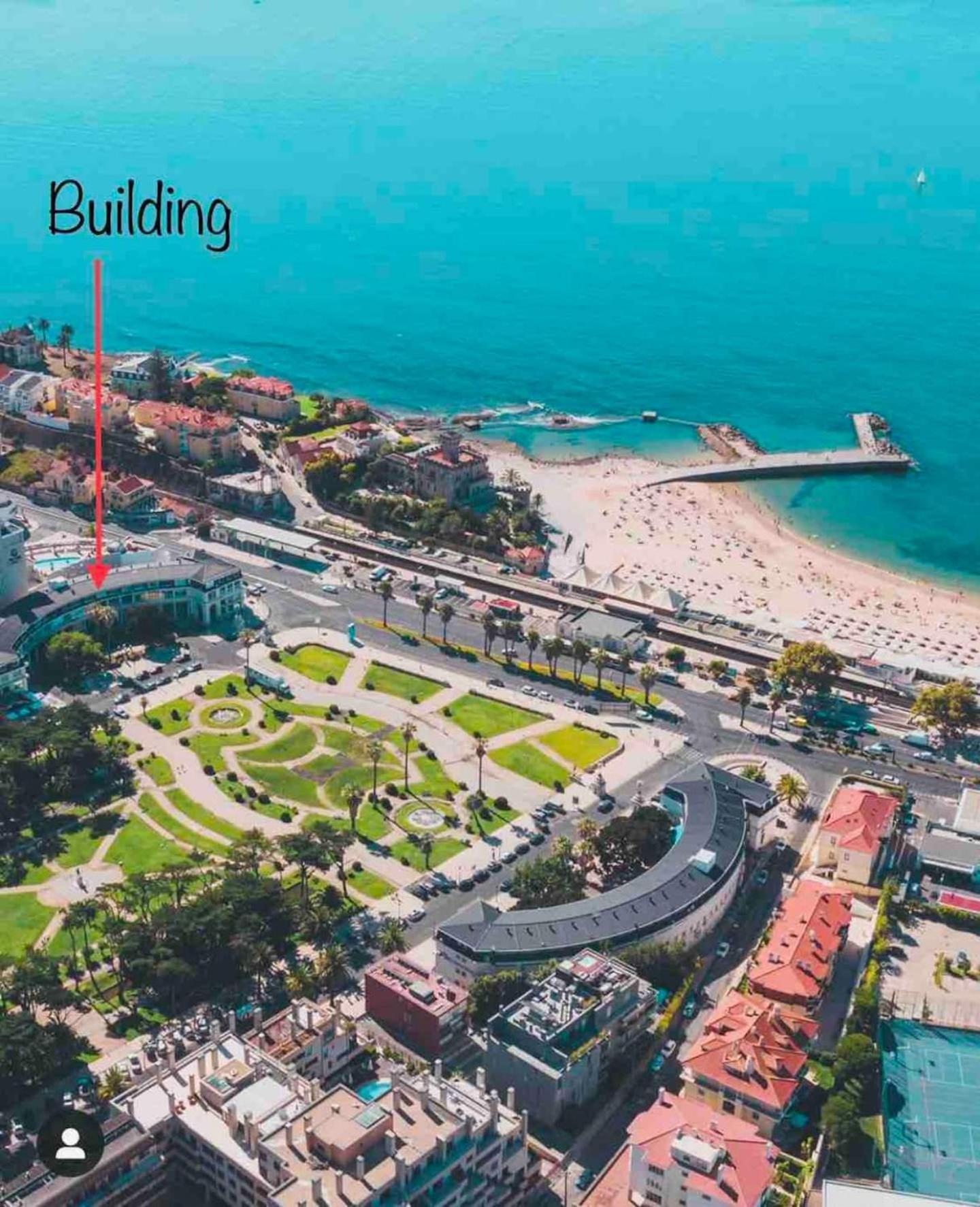 Sea View W Balcony 2 Mins Walk To Beach & Casino 에수투릴 외부 사진